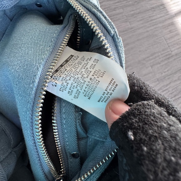 Woven Denim Shoulder Bag - Picture 6 of 8